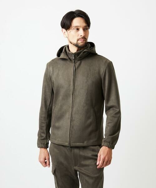 MICHEL KLEIN HOMME / ミッシェルクランオム その他アウター | 【セットアップ】スエード調パーカーブルゾン | 詳細3
