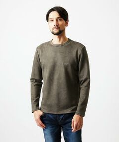 MICHEL KLEIN HOMME / ミッシェルクランオム カットソー | 【セットアップ】スエード調クルーネックカットソー