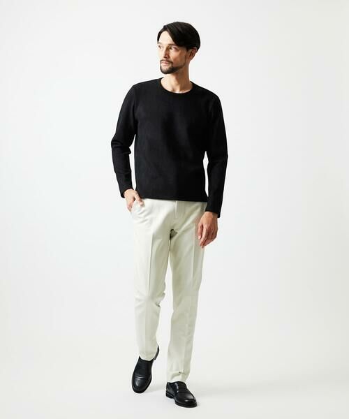 MICHEL KLEIN HOMME / ミッシェルクランオム カットソー | 【セットアップ】スエード調クルーネックカットソー | 詳細3