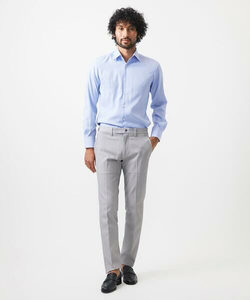 MICHEL KLEIN HOMME / ミッシェルクランオム チノ・ワークパンツ | 【撥水】プレビアへリンボンスラックスパンツ | 詳細10