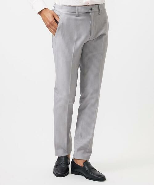 MICHEL KLEIN HOMME / ミッシェルクランオム チノ・ワークパンツ | 【撥水】プレビアへリンボンスラックスパンツ | 詳細9