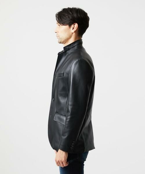 MICHEL KLEIN HOMME / ミッシェルクランオム テーラードジャケット | ラムレザーコンバーチブルジャケット | 詳細2