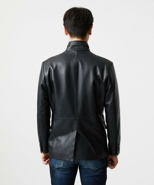 MICHEL KLEIN HOMME / ミッシェルクランオム テーラードジャケット | ラムレザーコンバーチブルジャケット | 詳細3