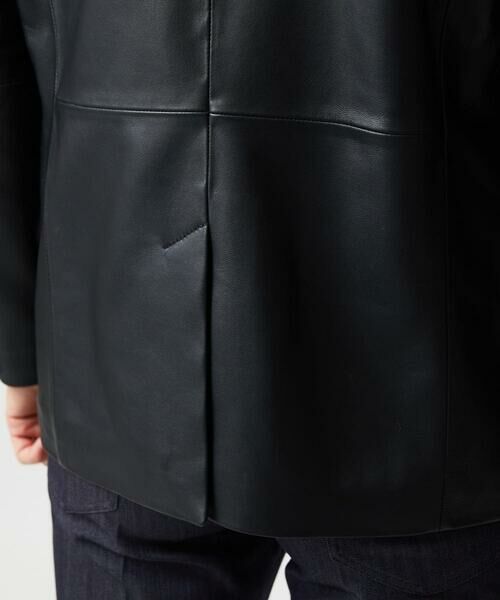 MICHEL KLEIN HOMME / ミッシェルクランオム テーラードジャケット | ラムレザーコンバーチブルジャケット | 詳細4