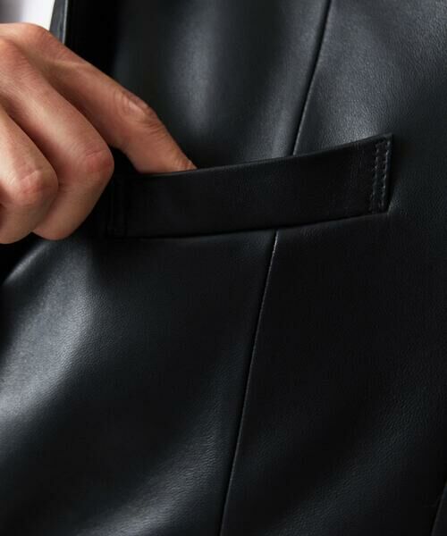 MICHEL KLEIN HOMME / ミッシェルクランオム テーラードジャケット | ラムレザーコンバーチブルジャケット | 詳細9