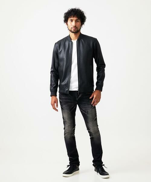 MICHEL KLEIN HOMME / ミッシェルクランオム その他アウター | ラムレザーMA-1型ブルゾン | 詳細1