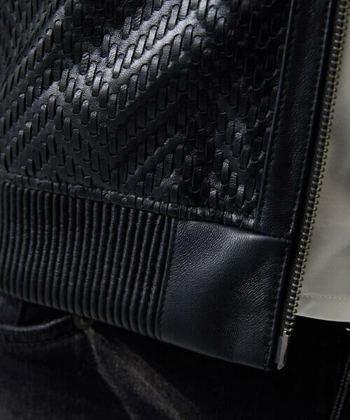 MICHEL KLEIN HOMME / ミッシェルクランオム その他アウター | ラムレザーMA-1型ブルゾン | 詳細11