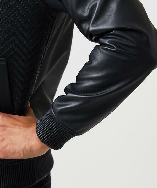 MICHEL KLEIN HOMME / ミッシェルクランオム その他アウター | ラムレザーMA-1型ブルゾン | 詳細6