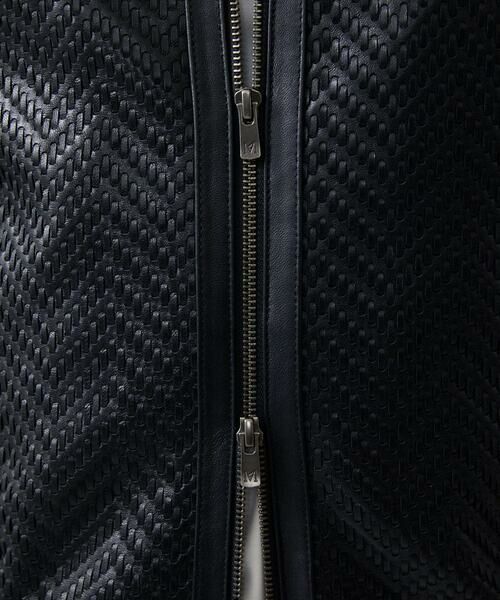 MICHEL KLEIN HOMME / ミッシェルクランオム その他アウター | ラムレザーMA-1型ブルゾン | 詳細9