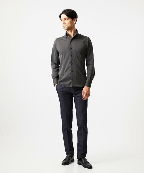 MICHEL KLEIN HOMME / ミッシェルクランオム シャツ・ブラウス | 《日本製》ボタンダウン長袖シャツ | 詳細1