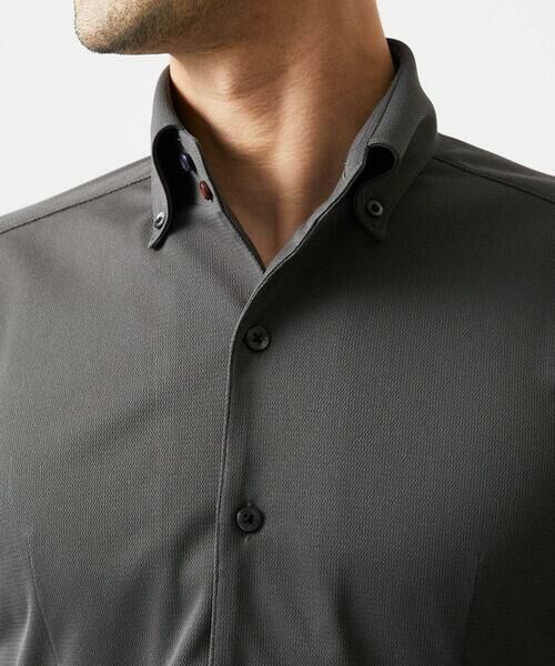 MICHEL KLEIN HOMME / ミッシェルクランオム シャツ・ブラウス | 《日本製》ボタンダウン長袖シャツ | 詳細4