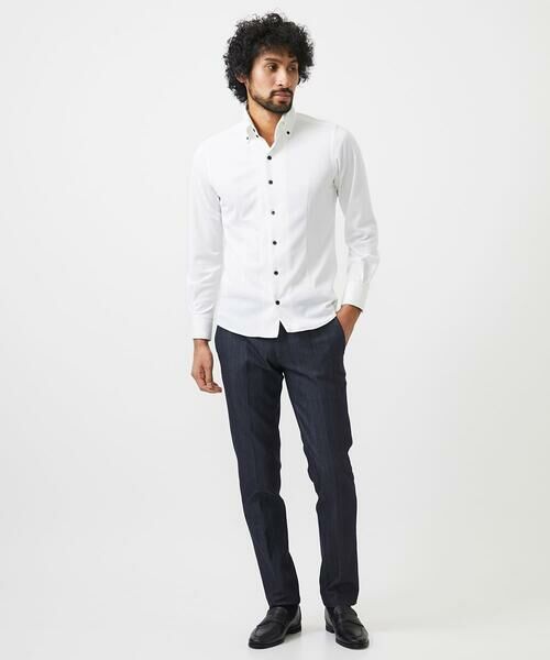 MICHEL KLEIN HOMME / ミッシェルクランオム シャツ・ブラウス | 《日本製》ボタンダウン長袖シャツ | 詳細10