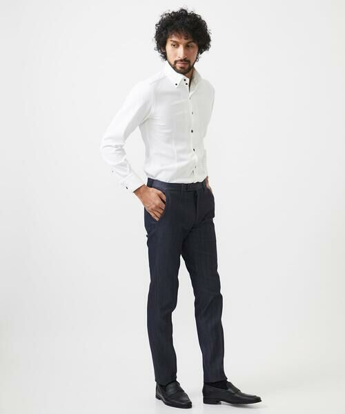 MICHEL KLEIN HOMME / ミッシェルクランオム シャツ・ブラウス | 《日本製》ボタンダウン長袖シャツ | 詳細11