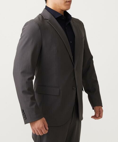 MICHEL KLEIN HOMME / ミッシェルクランオム テーラードジャケット | 【セットアップ】【BODY MAKE】ストレッチテーラードジャケット | 詳細1