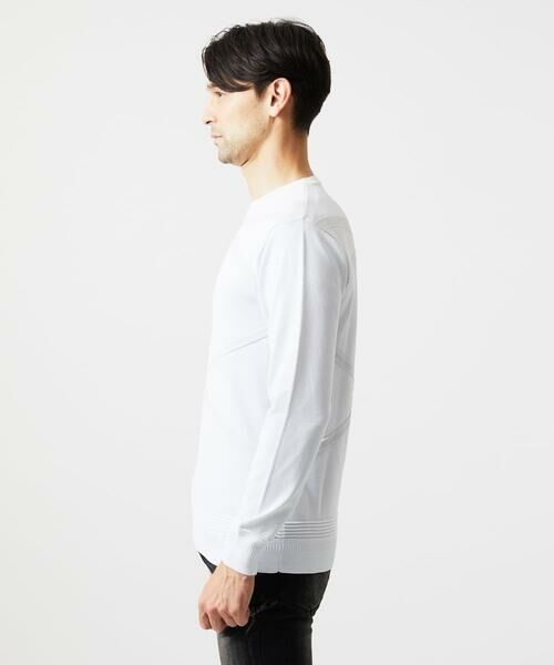 MICHEL KLEIN HOMME / ミッシェルクランオム ニット・セーター | 切り替えクルーネックニット | 詳細5