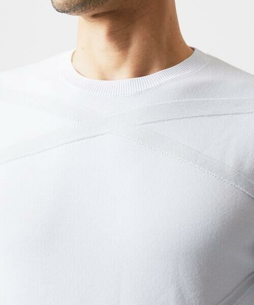 MICHEL KLEIN HOMME / ミッシェルクランオム ニット・セーター | 切り替えクルーネックニット | 詳細7