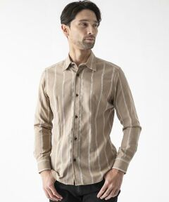 MICHEL KLEIN HOMME / ミッシェルクランオム シャツ・ブラウス | ストライプ柄長袖シャツ