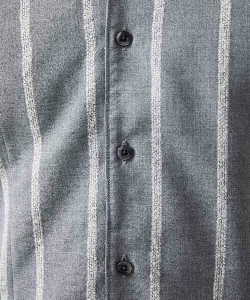 MICHEL KLEIN HOMME / ミッシェルクランオム シャツ・ブラウス | ストライプ柄長袖シャツ | 詳細11