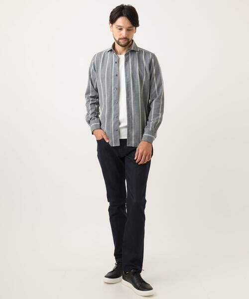 MICHEL KLEIN HOMME / ミッシェルクランオム シャツ・ブラウス | ストライプ柄長袖シャツ | 詳細5