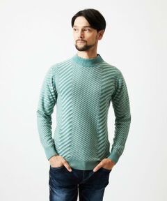 MICHEL KLEIN HOMME / ミッシェルクランオム ニット・セーター | グラデーションモックネックニット