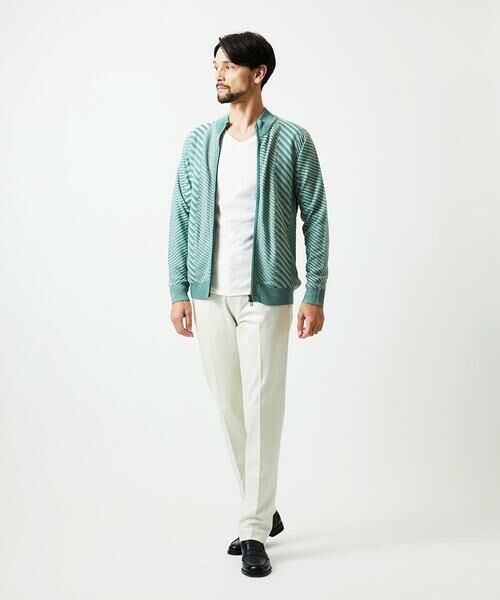 MICHEL KLEIN HOMME / ミッシェルクランオム ニット・セーター | グラデーションスタンドカラーニットブルゾン | 詳細2