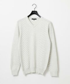 MICHEL KLEIN HOMME / ミッシェルクランオム ニット・セーター | グラデーションVネックニット