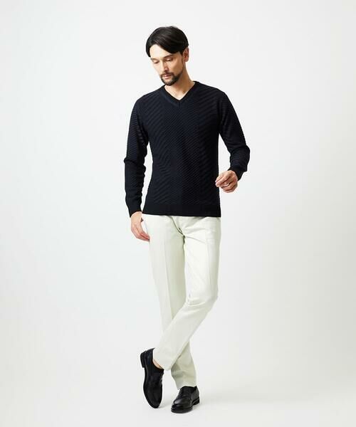 MICHEL KLEIN HOMME / ミッシェルクランオム ニット・セーター | グラデーションVネックニット | 詳細1