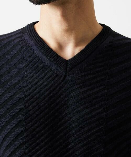 MICHEL KLEIN HOMME / ミッシェルクランオム ニット・セーター | グラデーションVネックニット | 詳細5