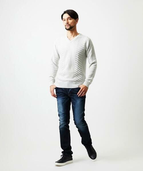 MICHEL KLEIN HOMME / ミッシェルクランオム ニット・セーター | グラデーションVネックニット | 詳細10