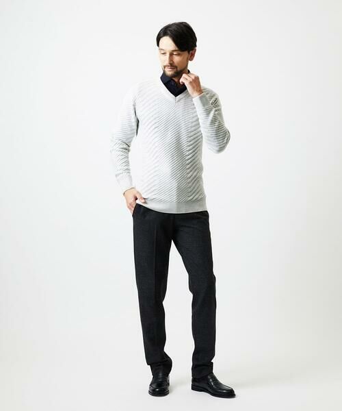 MICHEL KLEIN HOMME / ミッシェルクランオム ニット・セーター | グラデーションVネックニット | 詳細11