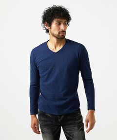 MICHEL KLEIN HOMME / ミッシェルクランオム カットソー | 《日本製》リンクスVネック長袖カットソー