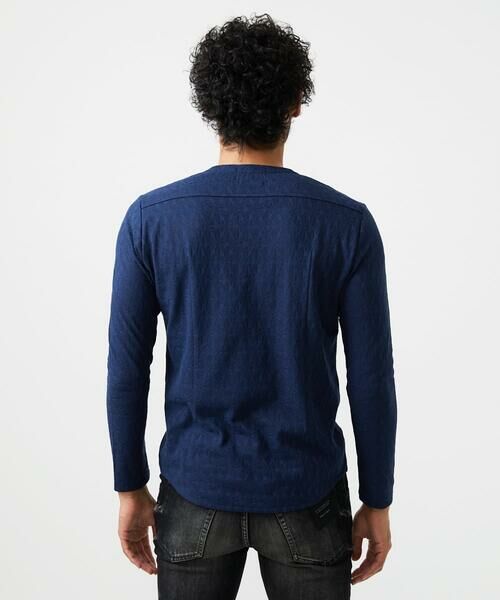 MICHEL KLEIN HOMME / ミッシェルクランオム カットソー | 《日本製》リンクスVネック長袖カットソー | 詳細3