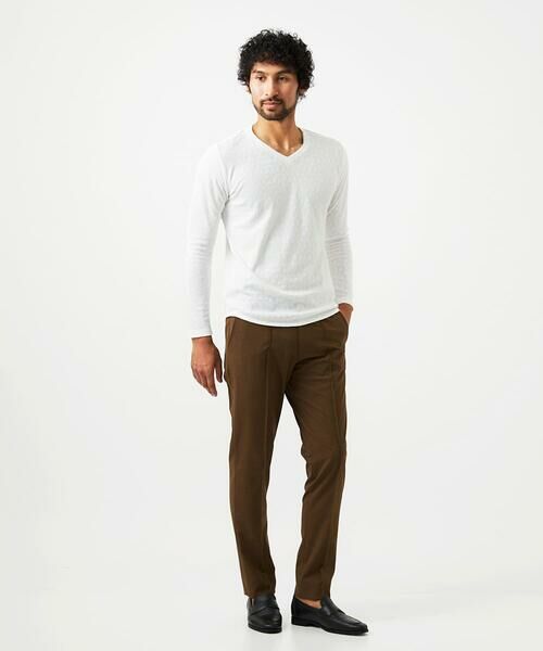 MICHEL KLEIN HOMME / ミッシェルクランオム カットソー | 《日本製》リンクスVネック長袖カットソー | 詳細8