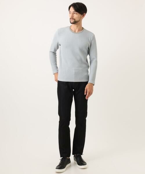 MICHEL KLEIN HOMME / ミッシェルクランオム カットソー | ウェーブジャージクルーネック長袖カットソー | 詳細1