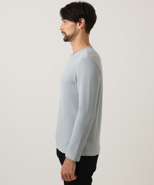 MICHEL KLEIN HOMME / ミッシェルクランオム カットソー | ウェーブジャージクルーネック長袖カットソー | 詳細2