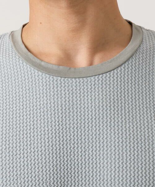 MICHEL KLEIN HOMME / ミッシェルクランオム カットソー | ウェーブジャージクルーネック長袖カットソー | 詳細4