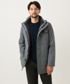 MICHEL KLEIN HOMME / ミッシェルクランオム ステンカラーコート | 3WAYライナー付きコート