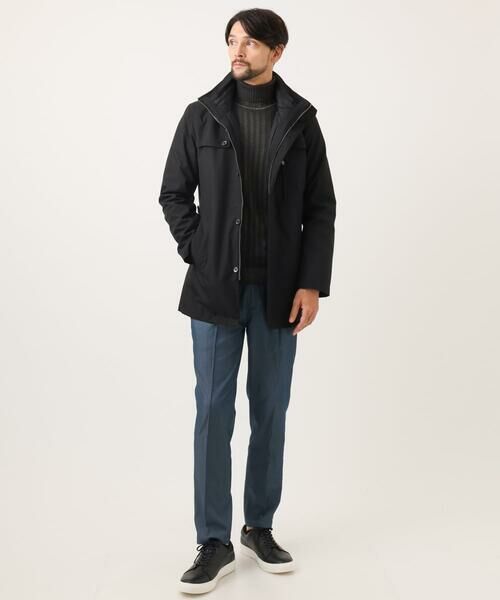 MICHEL KLEIN HOMME / ミッシェルクランオム ステンカラーコート | 3WAYライナー付きコート | 詳細4