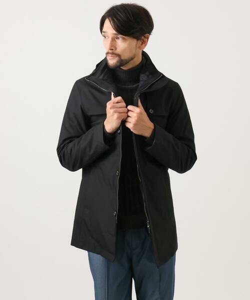 MICHEL KLEIN HOMME / ミッシェルクランオム ステンカラーコート | 3WAYライナー付きコート | 詳細5