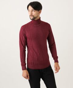 MICHEL KLEIN HOMME / ミッシェルクランオム ニット・セーター | ガーメントダイリブ　タートルネックニット