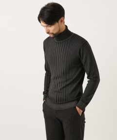 MICHEL KLEIN HOMME / ミッシェルクランオム ニット・セーター | ガーメントダイリブ　タートルネックニット