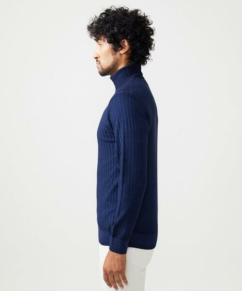 MICHEL KLEIN HOMME / ミッシェルクランオム ニット・セーター | ガーメントダイリブ　タートルネックニット | 詳細3