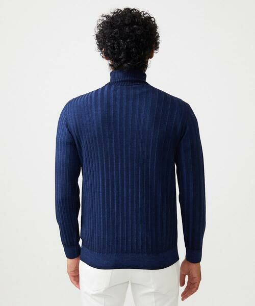 MICHEL KLEIN HOMME / ミッシェルクランオム ニット・セーター | ガーメントダイリブ　タートルネックニット | 詳細4