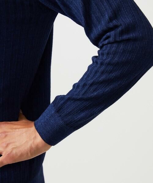 MICHEL KLEIN HOMME / ミッシェルクランオム ニット・セーター | ガーメントダイリブ　タートルネックニット | 詳細6