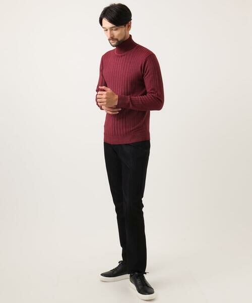MICHEL KLEIN HOMME / ミッシェルクランオム ニット・セーター | ガーメントダイリブ　タートルネックニット | 詳細9