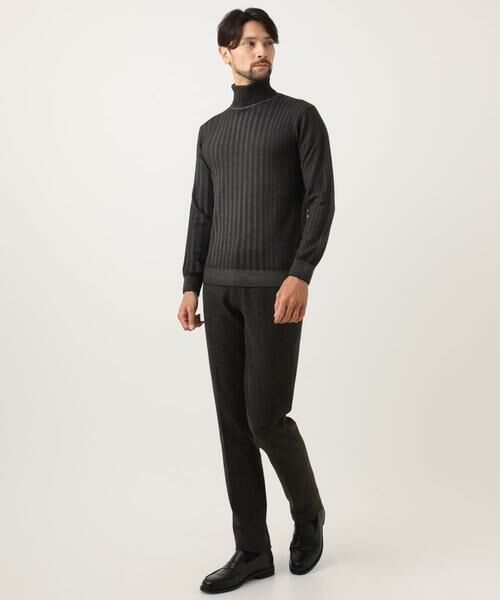 MICHEL KLEIN HOMME / ミッシェルクランオム ニット・セーター | ガーメントダイリブ　タートルネックニット | 詳細11