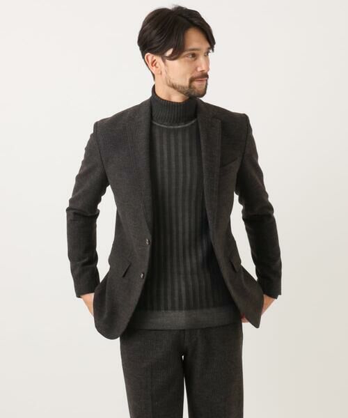 MICHEL KLEIN HOMME / ミッシェルクランオム ニット・セーター | ガーメントダイリブ　タートルネックニット | 詳細12