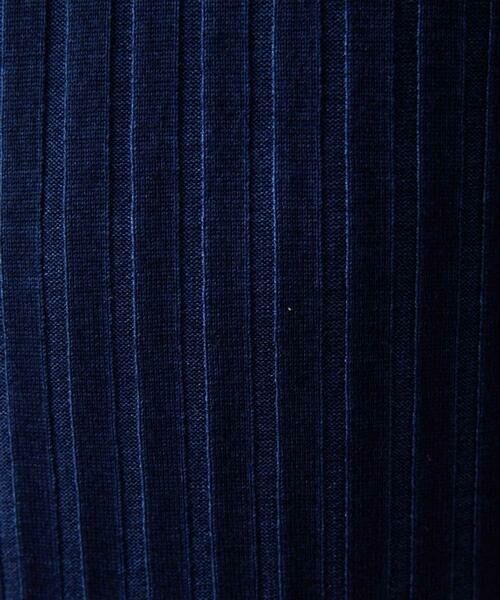 MICHEL KLEIN HOMME / ミッシェルクランオム ニット・セーター | ガーメントダイリブ　 ハーフジップニット | 詳細9