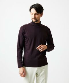 MICHEL KLEIN HOMME / ミッシェルクランオム カットソー | 《日本製》スムースモックネック長袖カットソー