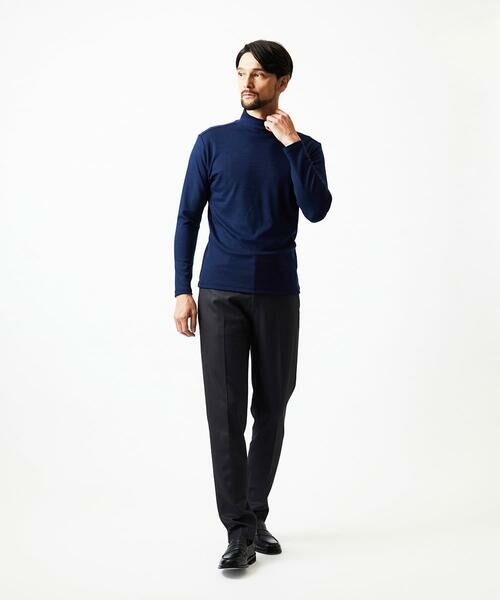 MICHEL KLEIN HOMME / ミッシェルクランオム カットソー | 《日本製》スムースモックネック長袖カットソー | 詳細1